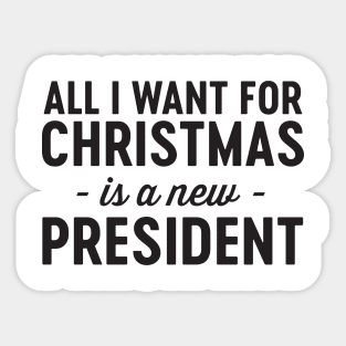 New president for Christmas Sticker